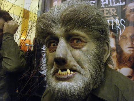 Life-sized sculpture of Lon Chaney Jr as The Wolf Man
