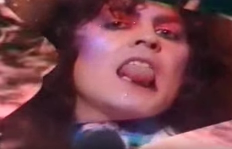Marc Bolan of T-Rex performing on UK kid music TV show, Supersonic, 1975