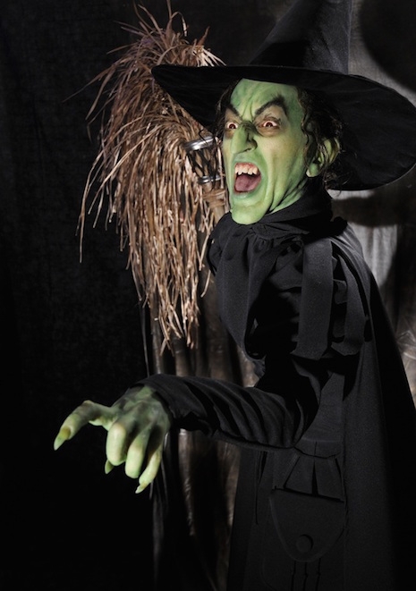 Life-sized sculpture of Margaret Hamilton as The Wicked Witch from the 1939 film, The Wizard of Oz