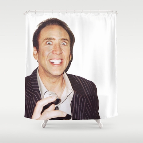Nicolas Cage shower curtain