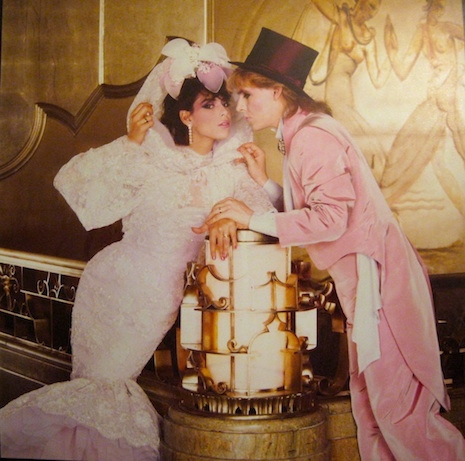 Nick Rhodes and Julie Anne Friedman at their wedding, August 18th 1984