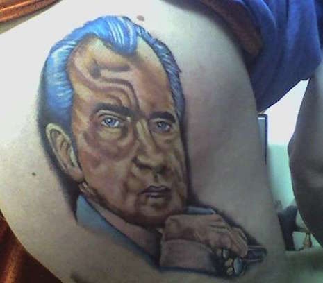 Richard Nixon tattoo
