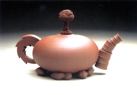 Nuclear Nuts teapot 1987 by Richard Notkin
