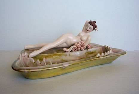 Nude woman ashtray, 1950s