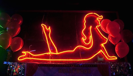 Neon strip club sign, Miami, Florida