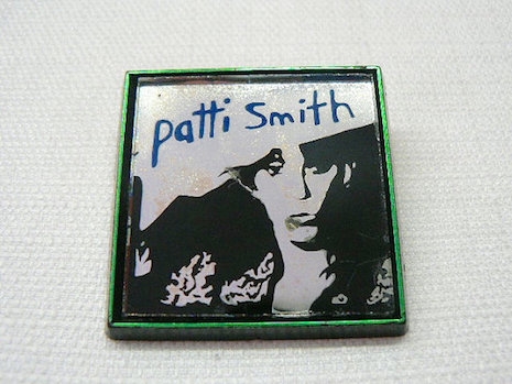 Patti Smith vintage mirror badge, 70s