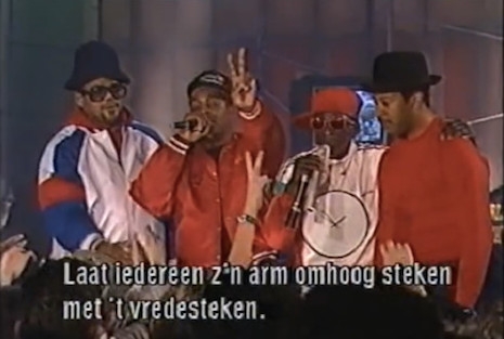 Public Enemy and Run DMC on Dutch television, 1988
