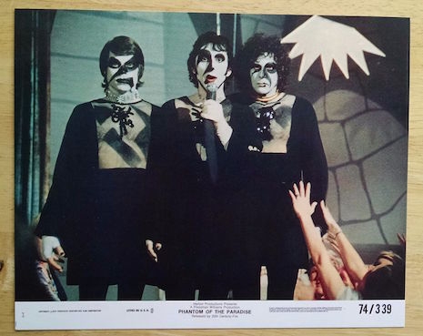 Lobby card for Phantom of the Paradise (starring Paul Williams), 1974