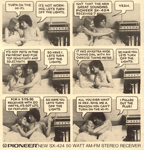 Pioneer stereo ad, 1970s