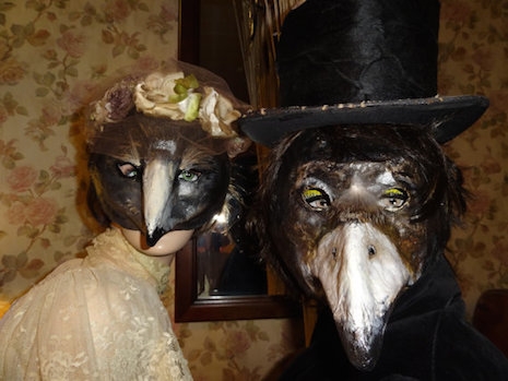 Plague Doctor masks by Krista Argale
