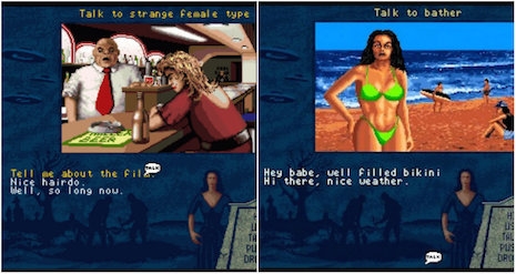 Screen shots from the Plan 9 From Outer Space video game by Konami, 1992