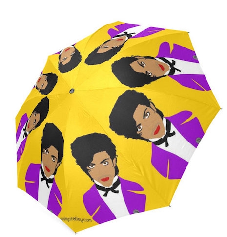 Prince in purple umbrella