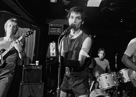 A punk band on the stage of Raul's in Austin, Texas, 1980