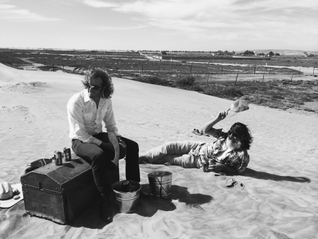 Tatarex and Spencer Dunham of the Allah Las on location in Baja, Mexico (2014)