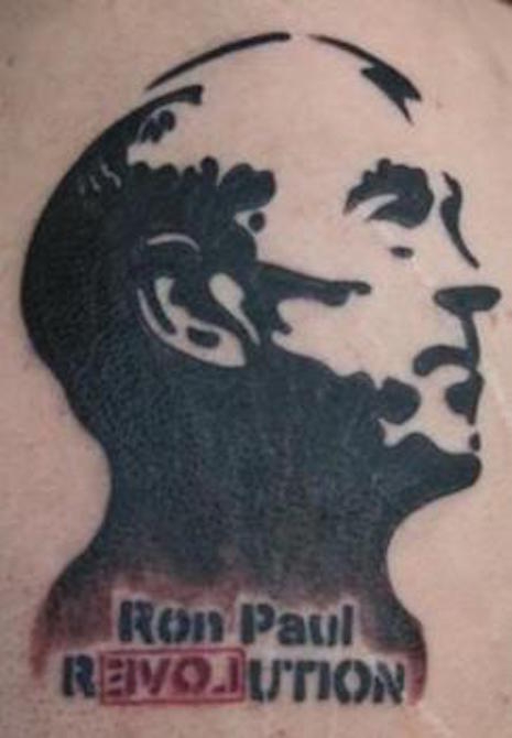 Ron Paul tattoo