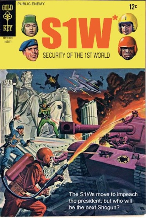 Public Enemy's S1W's get the comic book treatment