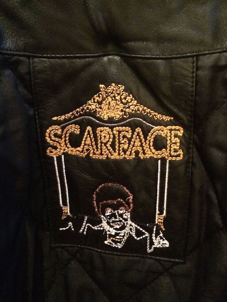 Scarface vintage leather jacket inside label