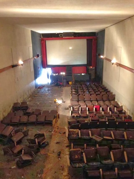 A look inside the decaying adult theater, The Park in Detroit