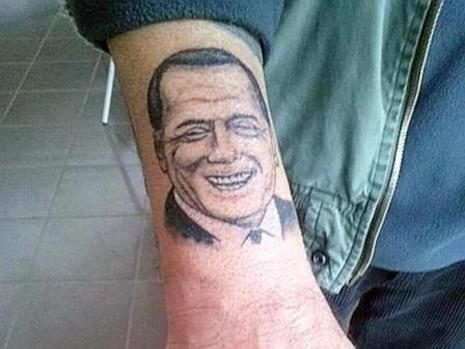Silvio Berlusconi tattoo