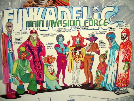 An insert from the 1976 Funkadelic album Tales of Kidd Funkadelic by Pedro Bell