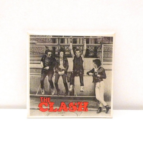 The Clash vintage mirror badge, 70s