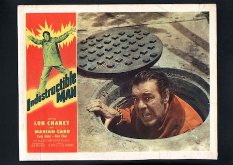 Lobby card for the Indestructible Man, 1956