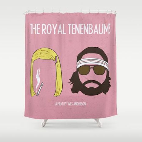 Margo and Richie Tenenbaum (from The Royal Tenenbaums) shower curtain