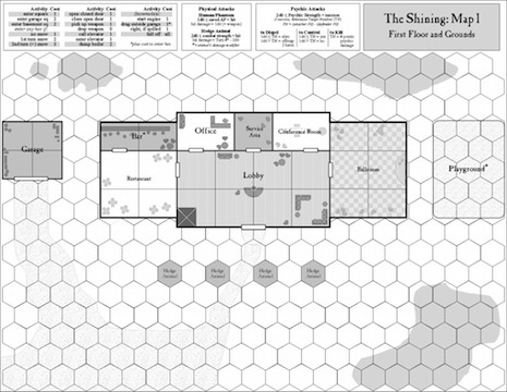 The Shining board game map one