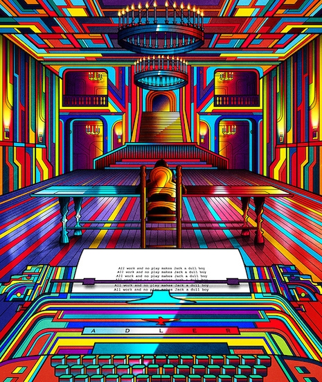 The Shining neon movie poster by Van Orton Design