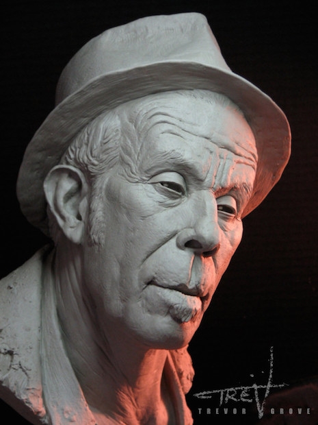 Tom Waits sculpture by Trevor Grove