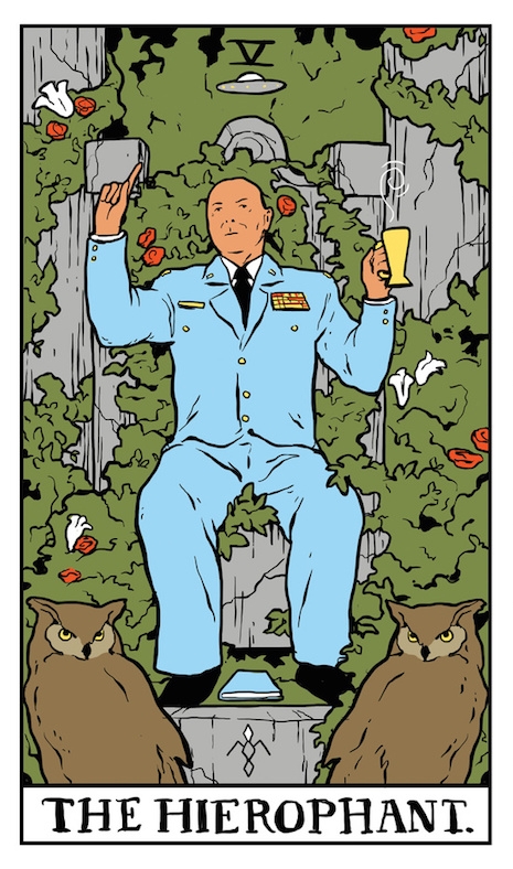 The Hierophant Twin Peaks tarot card