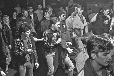 Punks getting down at The Island in Houston, Texas 1982