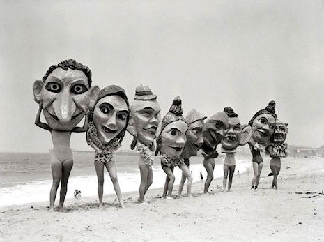 Venice Beach Mardi Gras masks, 1935