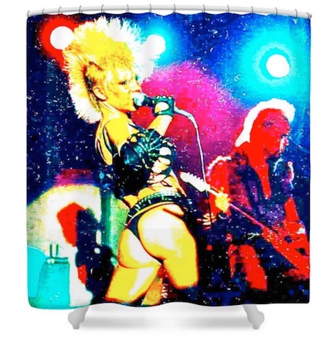 Wendy O. Williams and The Plasmatics shower curtain