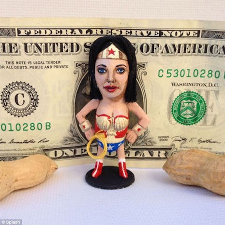 Wonder Woman peanut art