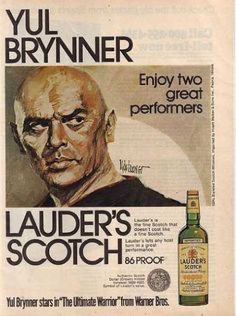 Yuy Brynner for Lauder's Scotch