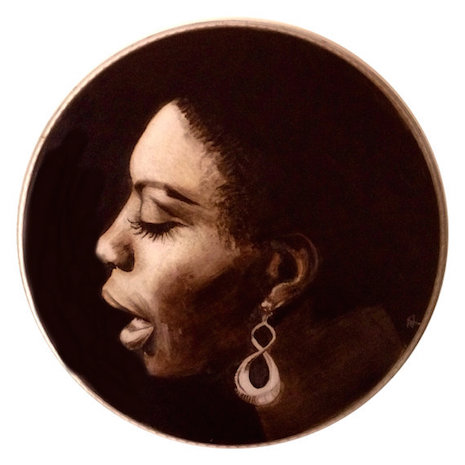 Nina Simone drum art by Nicold Di Nardo
