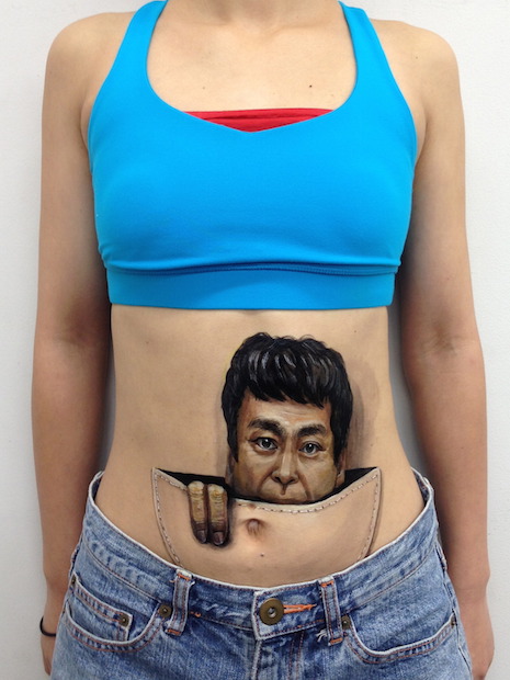 3-D body art by Hikaru Cho
