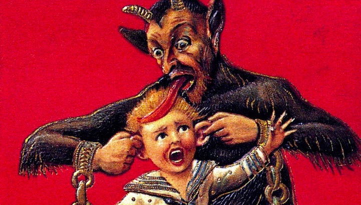 Krampus wrapping paper for all your unholy gifts