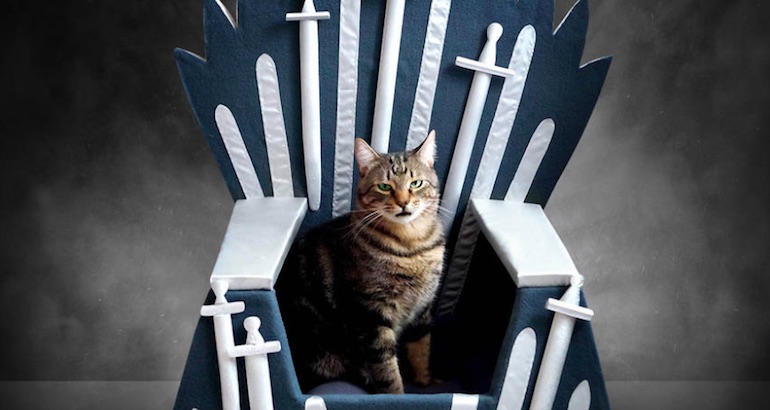 Show your feline the respect it deserves with a ‘Game of Thrones’ cat bed