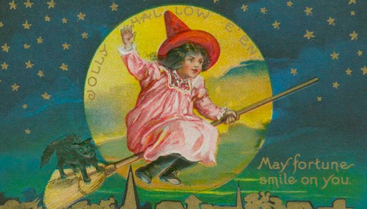 Quaintly amusing vintage Halloween greeting cards