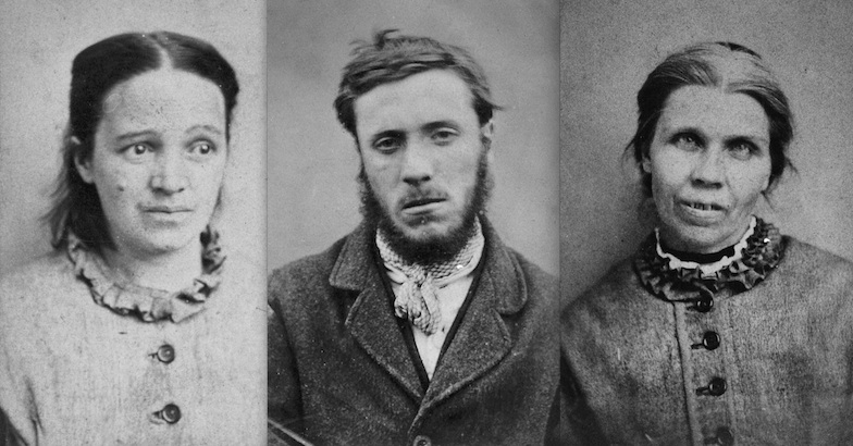 Portraits of inmates from a ‘Lunatic Asylum,’ 1869