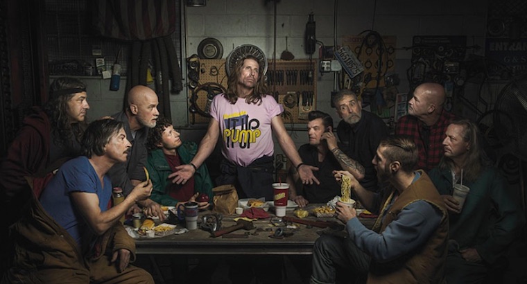 Classical paintings by Leonardo, Michelangelo and Rembrandt recreated with auto mechanics