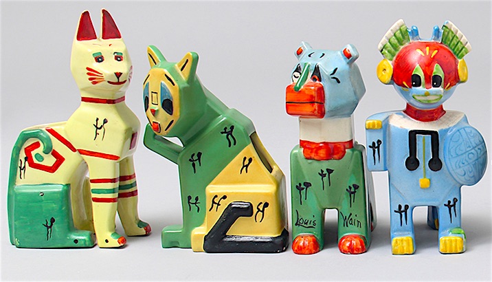 Forget Louis Wain’s psychedelic cats, here are his crazy Cubist ceramics