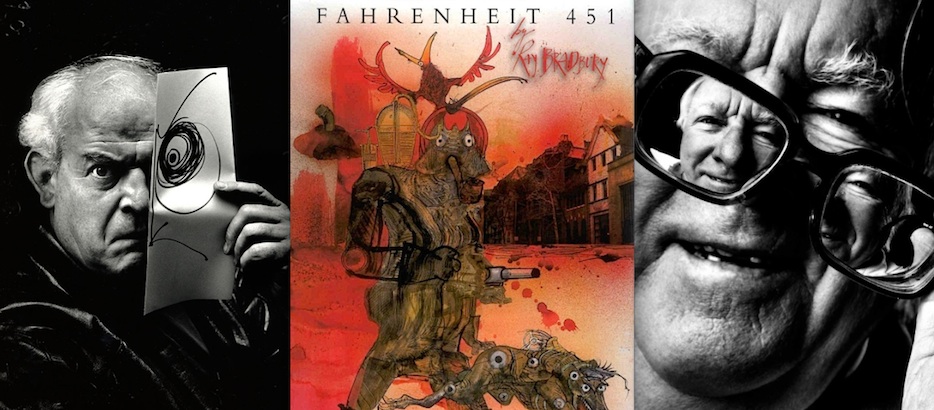 Nothing so dangerous as an idea: Ralph Steadman’s illustrations for Ray Bradbury’s ‘Fahrenheit 451’
