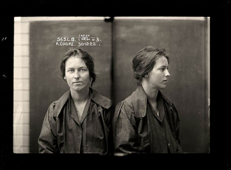 Mug shots of female criminals from early 20th century Australia