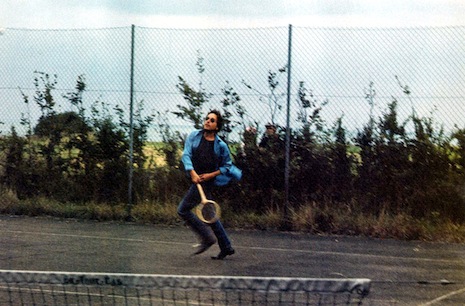 Bob Dylan playing tennis