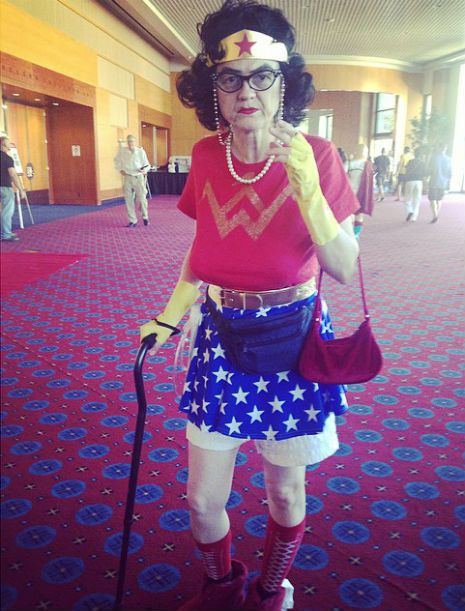 Senior citizen Wonder Woman cosplay | Dangerous Minds