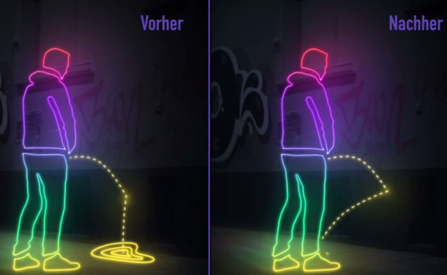 It’s ‘peeback time’: Activists apply special paint that sprays piss back on public urinators