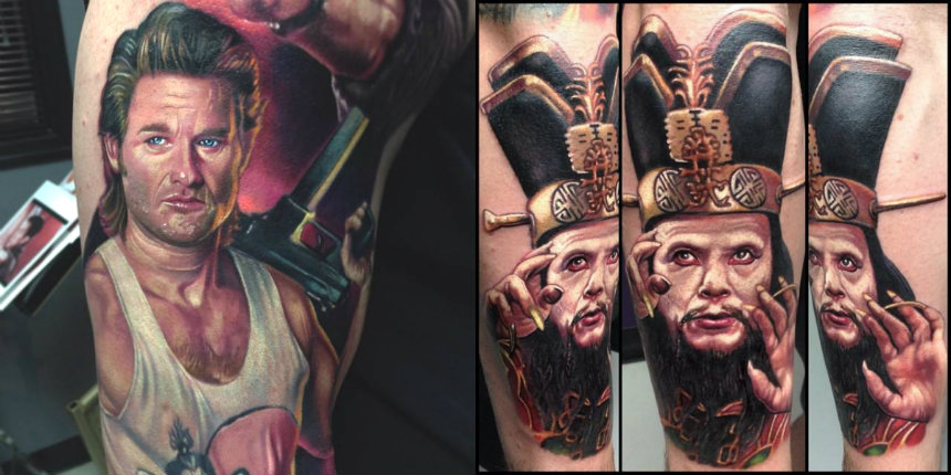 Insanely detailed ‘Big Trouble in Little China’ tattoo sleeve